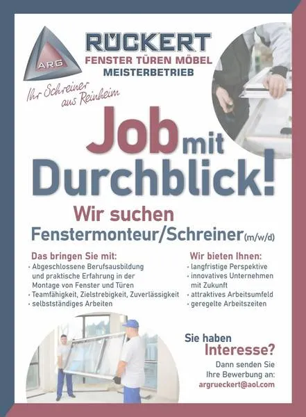 ARG Rückert – Schreinerei und Glaserei in Reinheim-Spachbrücken